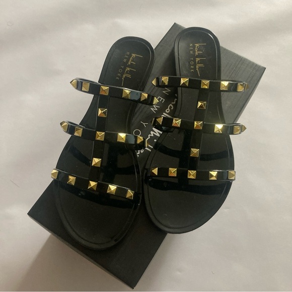 💴Sold💴 
Nicole by Nicole Miller Black Studded Sandals - Picture 4 of 10